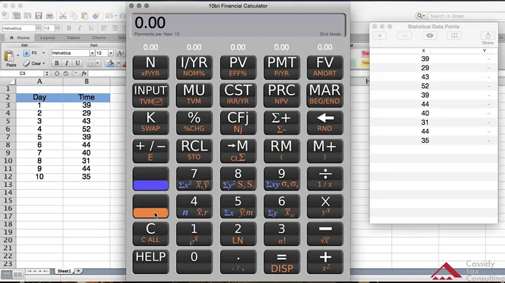 Variance and Standard Deviation using HP 10BII Calculator