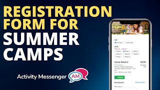How to create a camp registration form