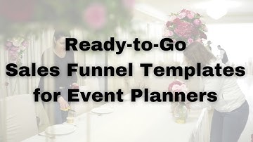 Event Planner Sales Funnel Template Demo | Simplify Your Event Planning Today!
