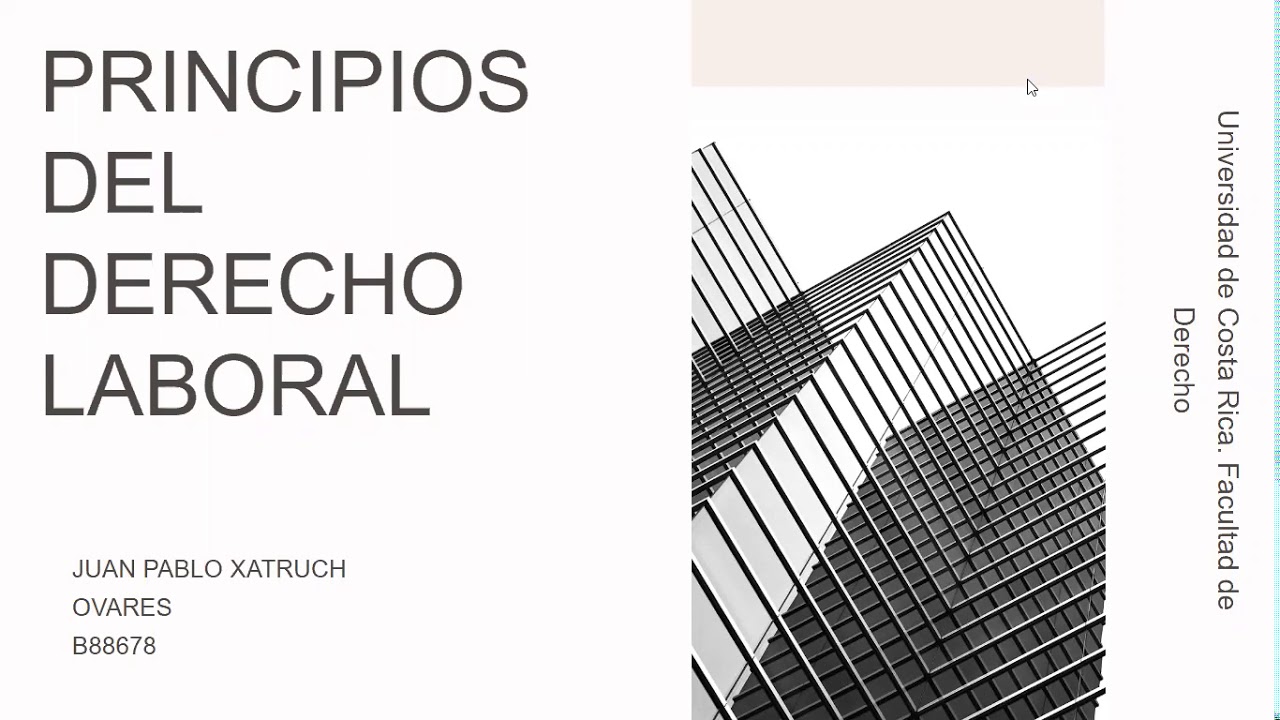 Principios del Derecho Laboral