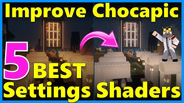 ⭐ Drastically improve Chocapic Shaders, my 5 BEST SETTINGS, FPS Neutral, Vanilla Look, How To