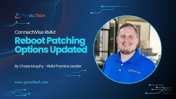 ConnectWise RMM: OS Patching Desktop Policy - Reboot Options Updated