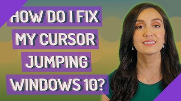 How do I fix my cursor jumping Windows 10?
