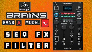 Behringer Brains - A2 - Waveshaping MODEL - feat Sequencer + FX + Filter