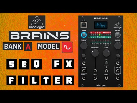 Behringer Brains - A2 - Waveshaping MODEL - feat Sequencer + FX + Filter