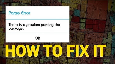 How to Fix Parse Error on Android | 2018