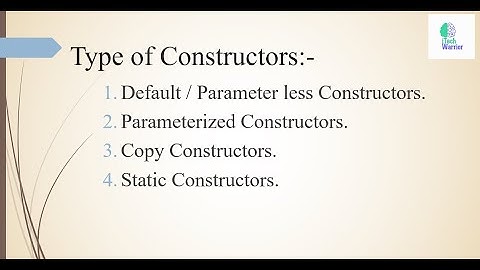 Types of Constructors in C# Part 2 | C#.NET Tutorial | Constructors with example | In Simple Words
