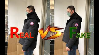 Real vs Fake Canada Goose Macmillan Parka Down Jacket