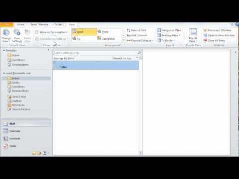 Microsoft Outlook 2010 Tutorial 1 of 3 - Managing Mails, Calendar,  Contacts and Meetings