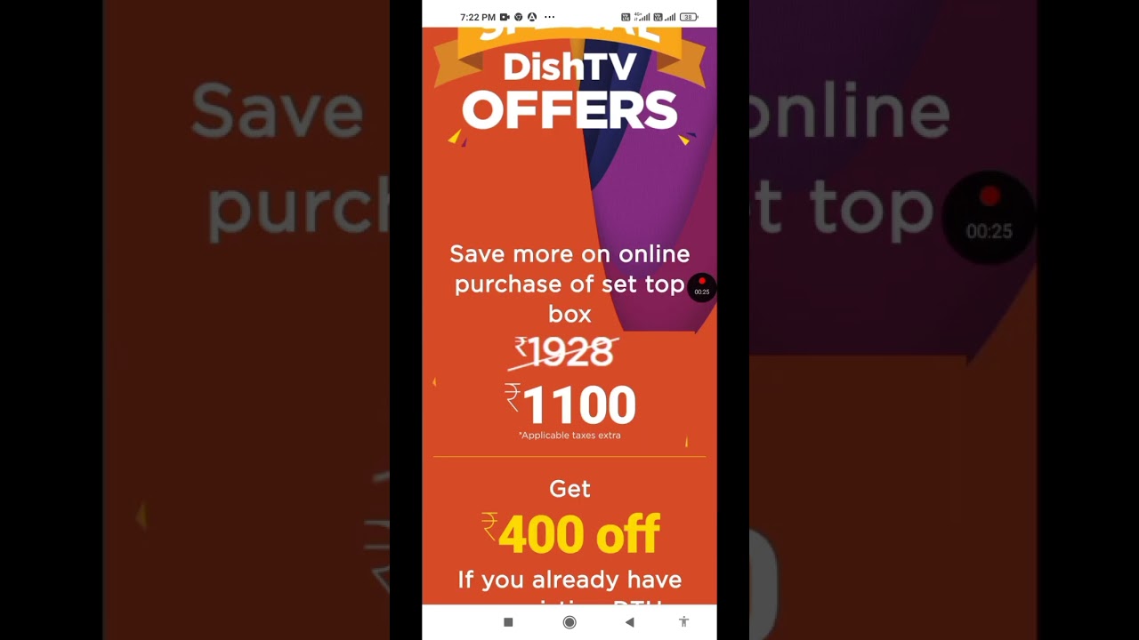 DishTv New Connection ₹1199 