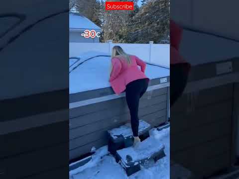 Siberian girl makes snow boobs in ice #shorts #funny #video #reels #tiktok #sexy #hot #sex