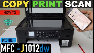 Brother MFC-J1012dw Scanning, Printing & Copying Video.