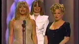 1997 Academy Awards  Bette Midler, Goldie Hawn and Diane Keaton Presenting Best Original Song