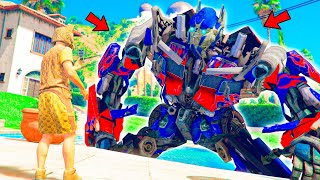 FIND OPTIMUS PRIME AUTOBOT! - BATTLE OF CAR RIDERS IN GTA 5 ONLINE