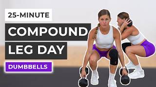 25-Minute Dumbbell Leg Workout (Compound Exercises)