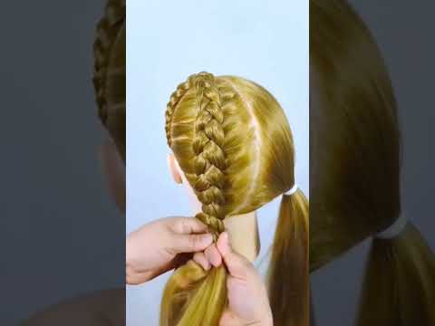 Beautiful Double Dutch Braid Tutorial || School Hairstyle Idea for Girls