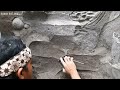 Cara membentuk relief batu tebing