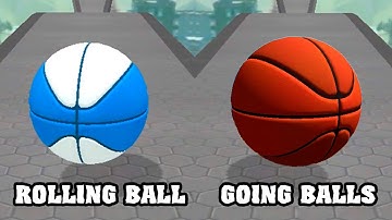 Basketball Race in Going Balls vs Rolling Ball Sky Escape - New Speedrun