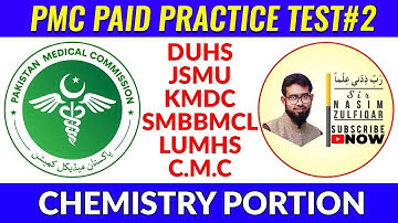 [MDCAT] Chemistry PMC Paid Practice Test#2 (Answer Keys)