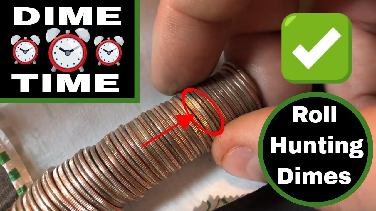 Dime Time Coin Roll Hunting Dimes For That Silver! YouTube