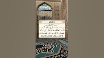 سورة الماعون - بصوت الشيخ سعد الغامديSu rat Al Ma'un - Saad Al-Ghamdi
