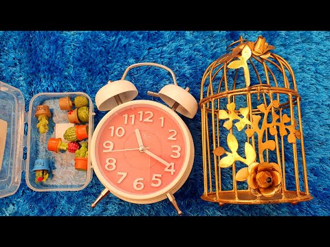 Amazon shopping haul | most beautiful decor items for home | RARA | miniature plants  | clock | cage