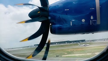 Camera shutter speed and frame rate matches aircraft’s propeller RPM | Take off