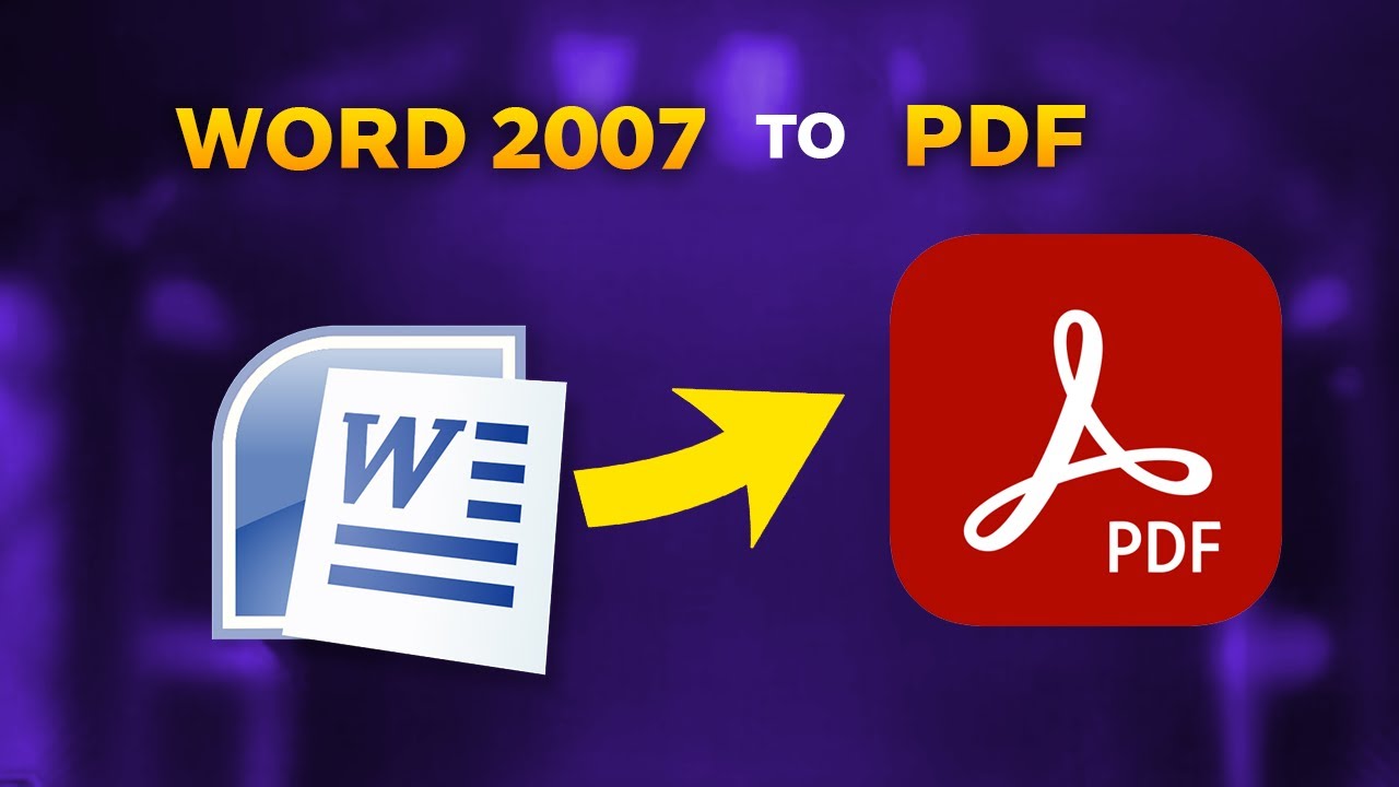 How to Save as pdf in microsoft word 2007