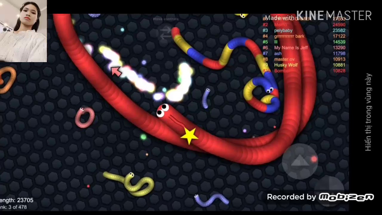 Khi Gái Xinh Chơi Game Rắn Săn Mồi Bá Đạo Tóp 1 Thế Giới - slither.io ...