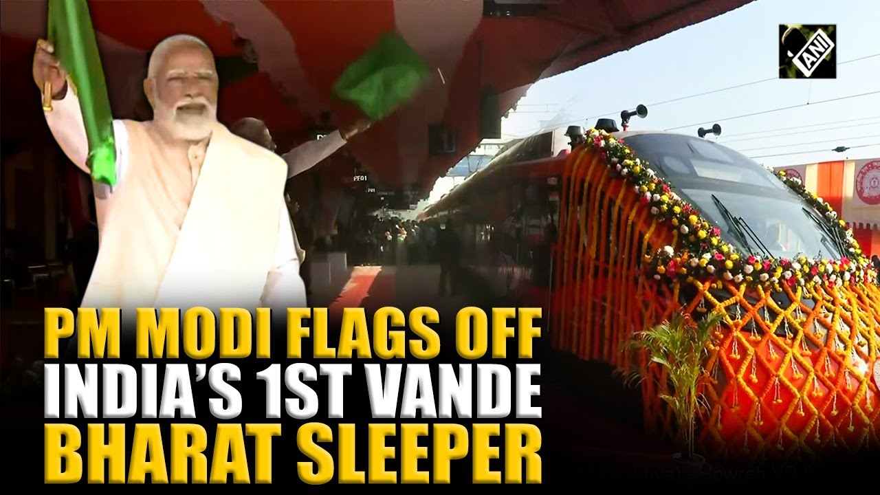 PM Modi flags off India’s inaugural Vande Bharat Sleeper Train at Malda Town, West Bengal
