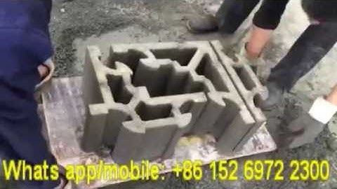 QT40-2 combined habiterra brick mold, small habiterra block machine