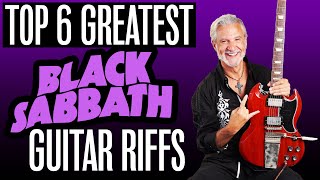 The Top 6 GREATEST Black Sabbath GUITAR riffs - Guitar Lesson