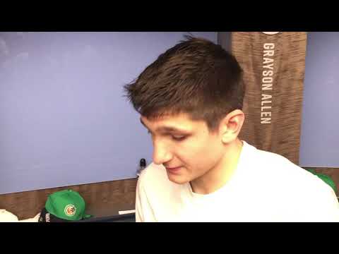 Grayson Allen after the Grizzlies 123-88 win over Maccabi Haifa