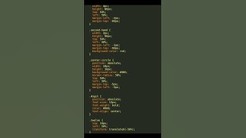 Analog Clock by css and html. #shorts