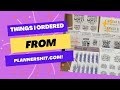 Planner Shit Haul || What I ordered from Plannershit.com