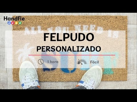 Cómo personalizar un felpudo · Handfie DIY