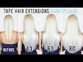 Tape Hair Extensions Quantity Guide | ZALA Hair Extensions