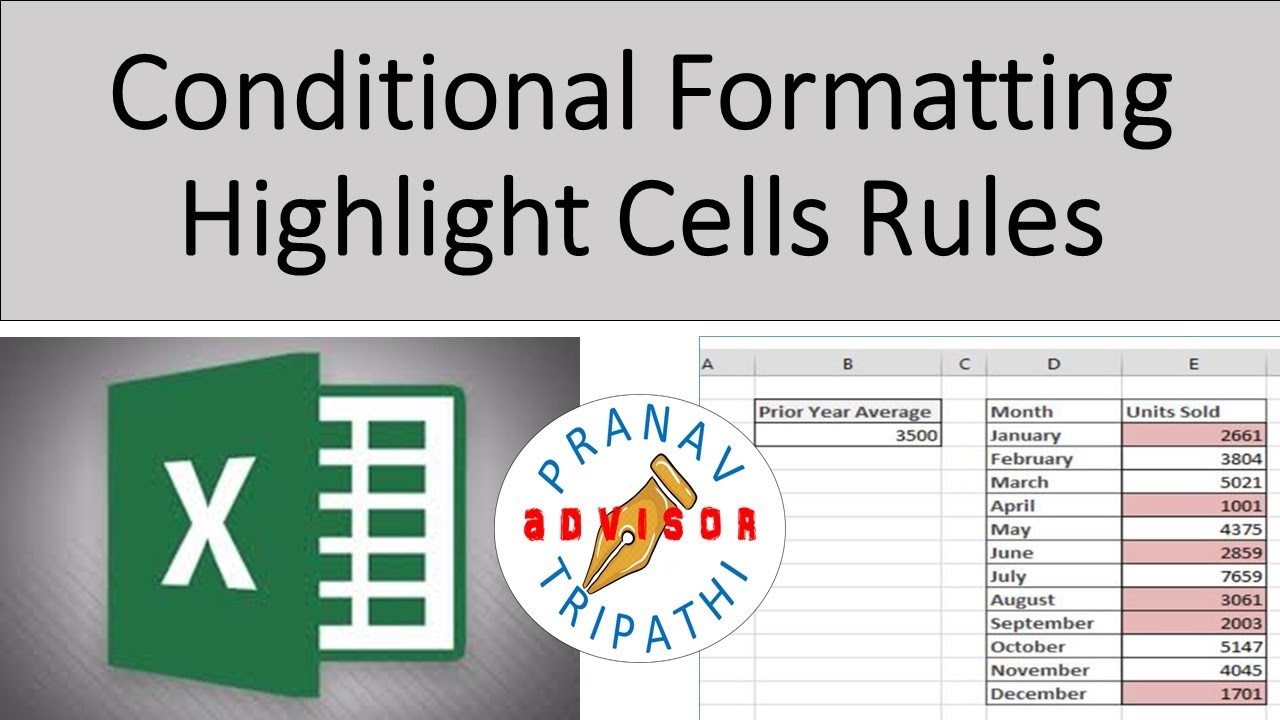 Conditional Formatting | Highlight Cells Rules - APT | Excel - YouTube