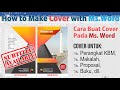 Cara Buat Cover Cantik Menarik pada Word | Cover Perangkat KBM, Cover Makalah, Cover Proposal, dll.