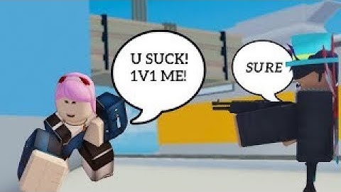 This KID was being TOXIC, so I 1v1’d him.... (Roblox Arsenal)