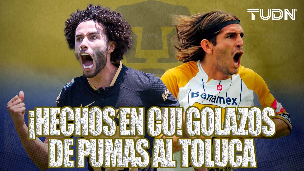 🐾💥GOLAZOS DE PUMAS que hicieron sufrir al Toluca | TUDN