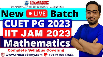 CUET PG 2023 Msc Mathematics 2023 and IIT JAM Mathematics 2023 | New Batch Announcement LIVE Batch
