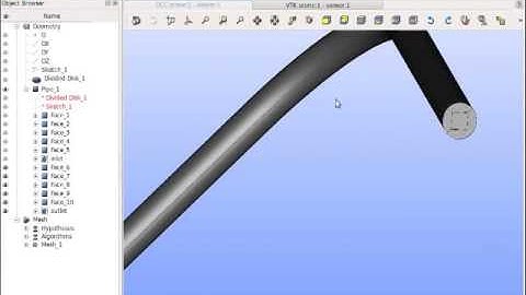 Creating and meshing a curved pipe geometry in Salome for OpenFOAM - English