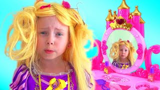 Алиса и детская история про Принцессу Рапунцель