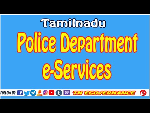 Police Department eServices in Tamil | CCTNS | Online Services