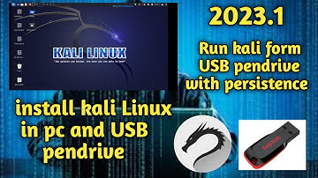 How to install kali Linux in Bootable USB pendrive how to install kali Linux in pc 2023.1