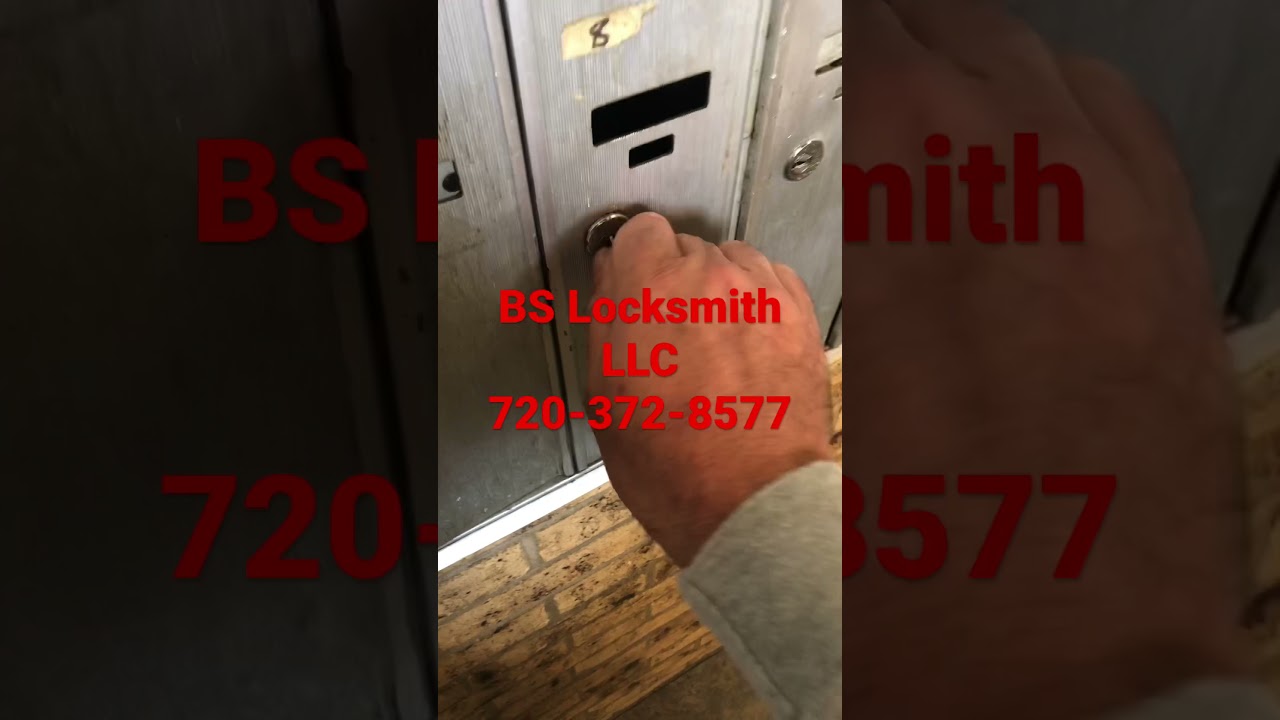 Mailbox lock installation in Aurora,CO. 720-372-8577 www.bs-locksmith.com BS Locksmith LLC.  24/7
