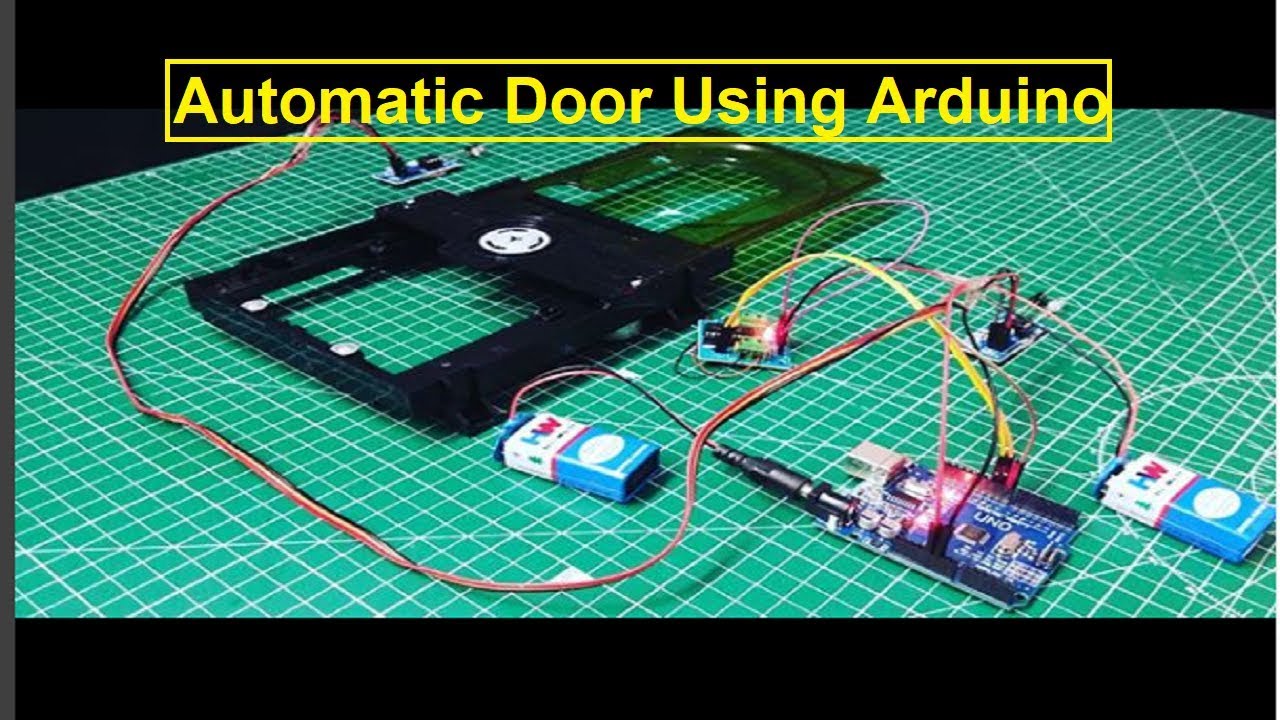 How to make a Automatic Door Opening system using arduino - YouTube