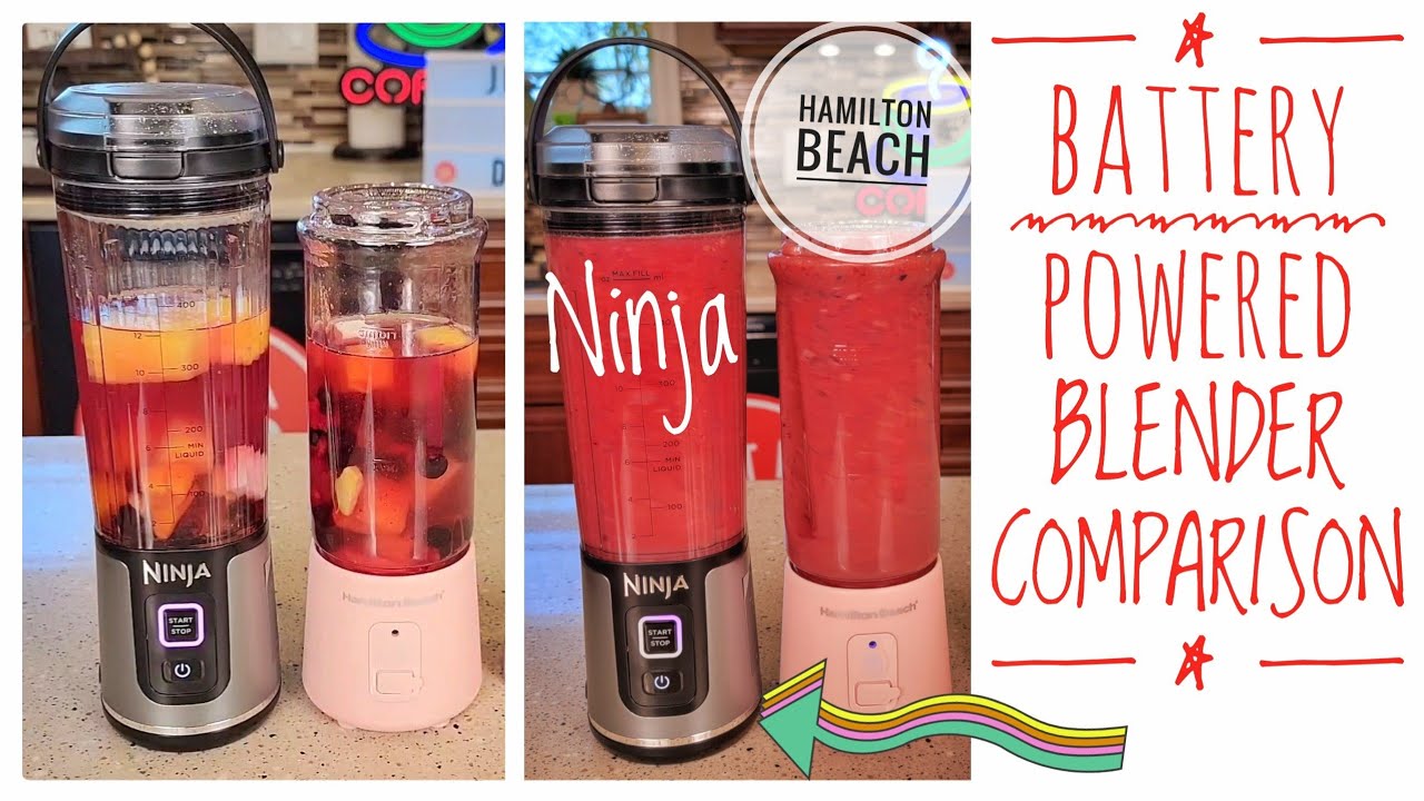 Ninja Blast vs BlendJet 2 Cordless Portable Smoothie Blender Comparison 