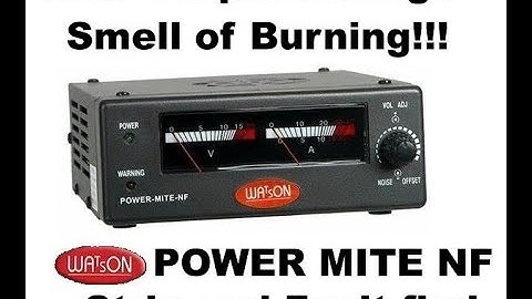 WATSON POWER MITE NF, Faulty, low Output Voltage, smell of burning